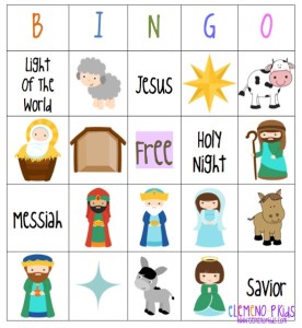 Free Printable Nativity Bingo Game