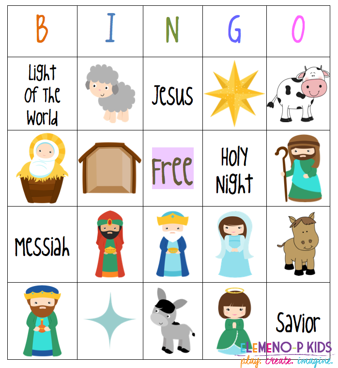 Christian Christmas Bingo