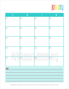 Month at a Glance | It's My Life Planner