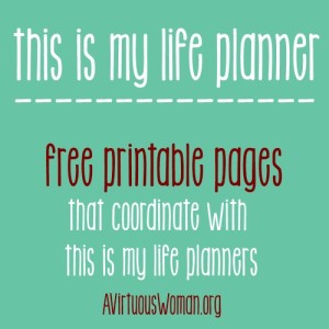 This Is My Life Planner| Free Printables