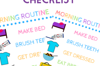Preschool Morning Routine Checklist