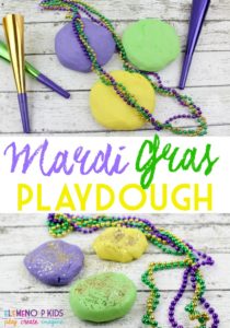 Mardi Gras Playdough