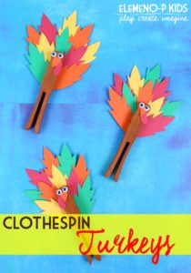 Turkey Clothespin Craft