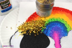 Rainbow Sponge Painting